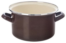 Orion Smaltovaný hrniec s lemom Brown, 2 l, 2 l