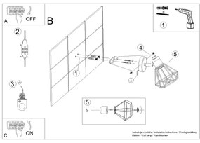 Sollux SL.1102 - Nástenné bodové svietidlo ARTEMIS 1xE14/40W/230V biela