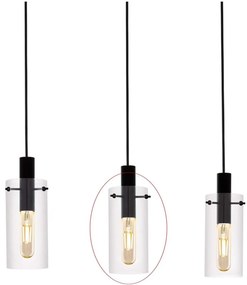 Eglo - Náhradné sklo k lustru MONTEFINO pr. 11 cm NSEG97367
