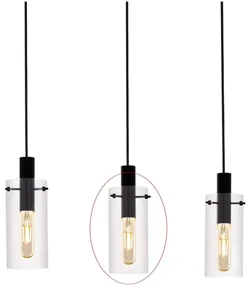 Eglo - Náhradné sklo k lustru MONTEFINO pr. 11 cm NSEG97367