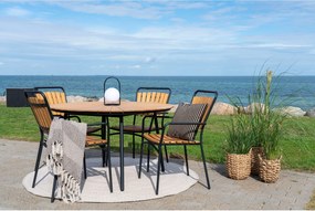 Záhradná stolička Canvoria 4 (prírodná + čierna). Akcia -9%. Vlastná spoľahlivá doprava až k Vám domov. 1146707