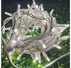 Vianočné svetielka LED záclona FLASH studená biela 500 LED