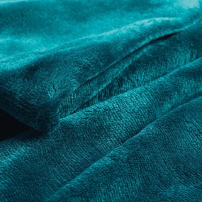 Modrá deka z mikroflanelu 125x150 cm Flanou – douceur d'intérieur