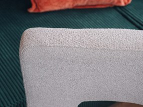 Tmavobéžové designové kreslo ALPAH E