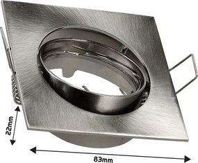 BERGE Halogénové pohyblivé svietidlo square biele