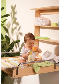 Závesný prebaľovací pult v dekore buku v prírodnej farbe Dschungelbaby – Roba