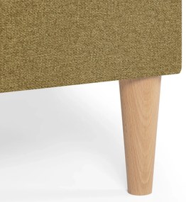 Rozkládací rohová sedací souprava DORIS Hořčicová