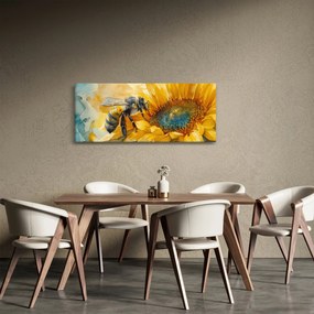 Obraz - Včielka, akvarel (120x50 cm)