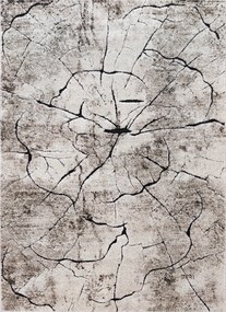 Oválny koberec Miami 129 BEIGE – béžový so vzorom Rozmer: 120x180 cm