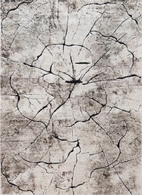 Oválny koberec Miami 129 BEIGE – béžový so vzorom Rozmer: 160x220 cm