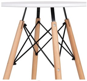 Jedálenský stôl 60 cm biely