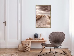 Artgeist Plagát - Distant Dune [Poster] Veľkosť: 20x30, Verzia: Čierny rám s passe-partout