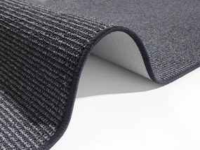 BT Carpet, Kusový koberec Bouclé 104435 Anthracite, 67x200, šedá, chodba / predsieň