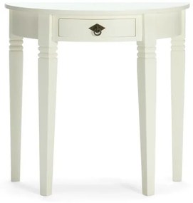 furniture-nabytek.cz - Masívny toaletný stolík Catana v bielej farbe, borovica, lakovaný – guľatý