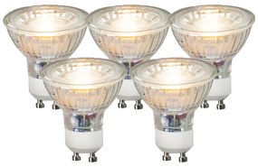 Sada 5 LED žiaroviek GU10 COB 3,5W 330lm 3000K