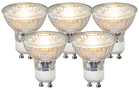 Sada 5 LED žiaroviek GU10 COB 3,5W 330lm 3000K