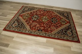 Koberec Afgan E788A červený / čierny