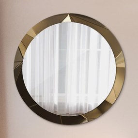 Okrúhle ozdobné zrkadlo Moderná abstrakcia fi 90 cm