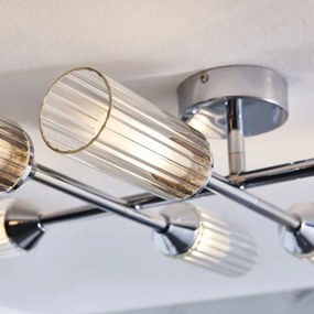 Endon 95045 - Kúpeľňový prisadený luster NATORI 6xG9/3W/230V IP44 lesklý chróm