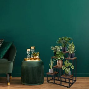 Stojan na kvety BELGAR RUSTIC čierny