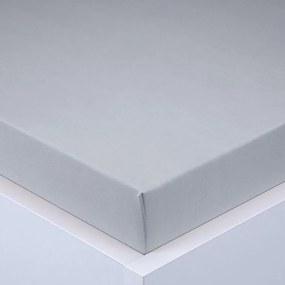 Napínacia plachta na posteľ jersey EXCLUSIVE šedá 180 x 200 cm