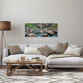 Obraz - Vodopád Svartifoss, Island (120x50 cm)