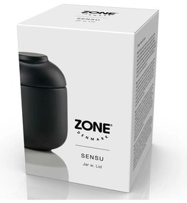 Čierny kameninový kúpeľňový organizér na vatové tampóny Sensu – Zone