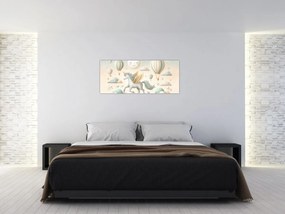 Obraz - Šťastný jednorožec (120x50 cm)