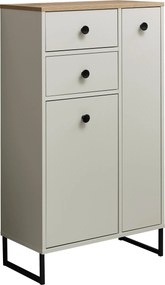 XXXLutz STREDNE VYSOKÁ SKRINKA, farba duba, kašmírová, 60/106/32 cm Venda - Kúpeľňové skrinky - 001279035903