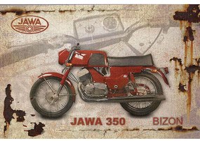 Ceduľa Jawa 350 Bizon
