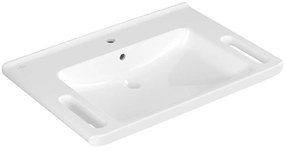 VILLEROY &amp; BOCH ViCare závesné umývadlo s otvorom, s prepadom, 800 x 550 mm, biela alpská, 4A688001