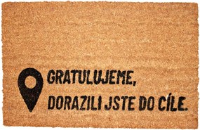 HOME ELEMENTS Rohožka z kokosových vlákien 40 x 60 cm, Dorazili jste do cíle