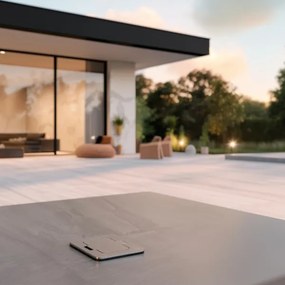 Brilagi - Vonkajšia vstavaná podlahová zásuvka IP55 matný chróm obdĺžnikový