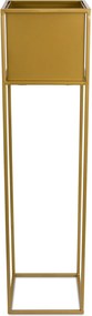 KOVOVÝ KVETINÁČ SO STOJANOM PLAIN 90X24 CM ZLATÁ