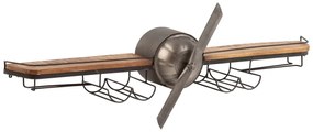 furniture-nabytek.cz - Masivní barová police Camera z kovu a manga, lakovaná, černá – 134×25×33 cm