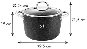 Hrniec s pokrievkou na indukciu 6 l President – Tescoma