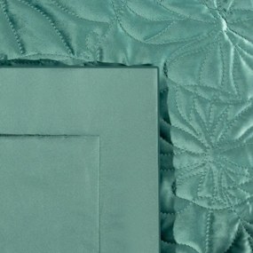 Dekorstudio Jednofarebný zamatový prehoz na posteľ SALVIA1 šalviovozelený Rozmer prehozu (šírka x dĺžka): 280x260cm
