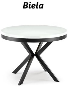 Okrúhly rozkladací jedálensky stôl MARION PLUS 100cm - 176cm Kominácia stola: zlatý remeselný dub - grafitové nohy