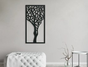 drevko Drevený obraz Strom Rozmer obrazu: 44,5 x 22,5 cm, Farba dekorácie: Čierna