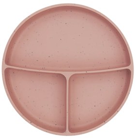 Tanier delený s prísavkou Platinum Silicone Blush