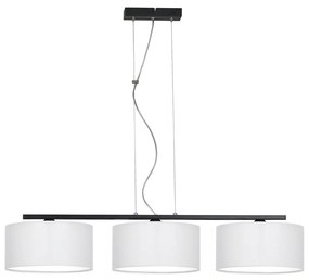 Luster na lanku ASTRA 3xE27/60W/230V biela