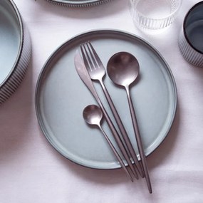 Dezertný tanier SANOS rebrovaný /sivý 707247