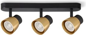 BRILAGI - LED RGBW stmievateľné bodové svietidlo NUGGET 3xGU10/4,8W/230V čierna/zlatá