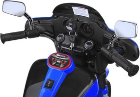 JOKOMISIADA Veľký akumulátorový motorkový chopper pre deti PA0254 modrý