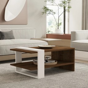 Konferenčný stolík Gaye Walnut White