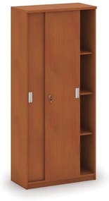 Kancelárska zasúvacia skriňa MIRELLI, 800 x 400 x 1800 mm, čerešňa