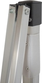 Rýchlorozkladací  nožnicový stan  3x4,5m – hliníkový, Biela, Bez bočných plachiet