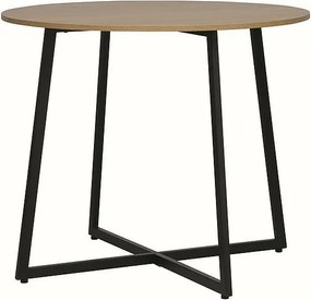 Jedálenský stôl Luna 90 cm dub prírodný/čierny