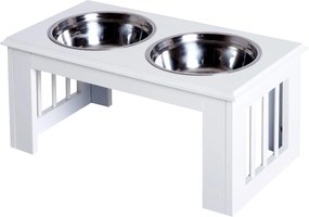 PawHut Vysoká Jedálenská Stanica pre Psov s 2 Miskami a 2 x 2000ml Nerezovými Miskami | Aosom