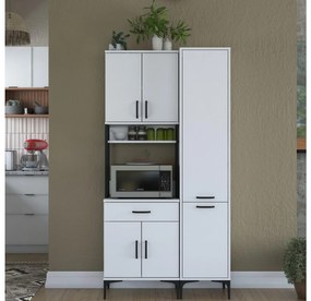 Set kuchynských skriniek Jenaretta 21 (biela + čierna). Vlastná spoľahlivá doprava až k Vám domov. 1107093